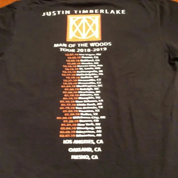 Justin Timberlake Man of Woods Concert Tee Shirt - Picture 5 of 6